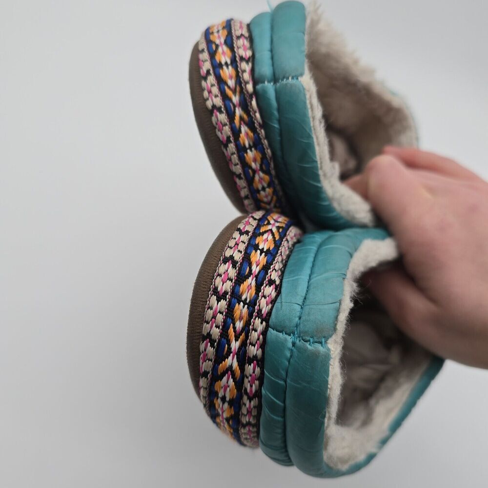 Ariat Slippers Womens XL 9.5 10 Blue Puffer Crius Insulated Synthetic Quilted - Picture 7 of 10